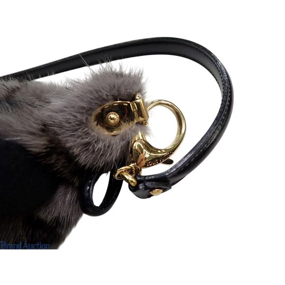 Louis Vuitton Mink Fur Bag Monogram Milla Vision MM Gray Vintage Rare Shoulder - Picture 9 of 14